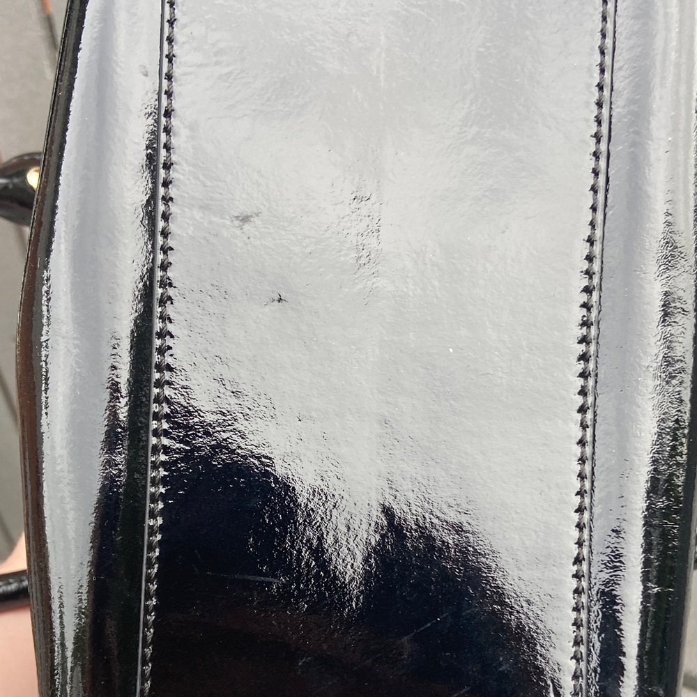 Kate Spade Black and Cream Striped Satchel - Picture 12 of 12